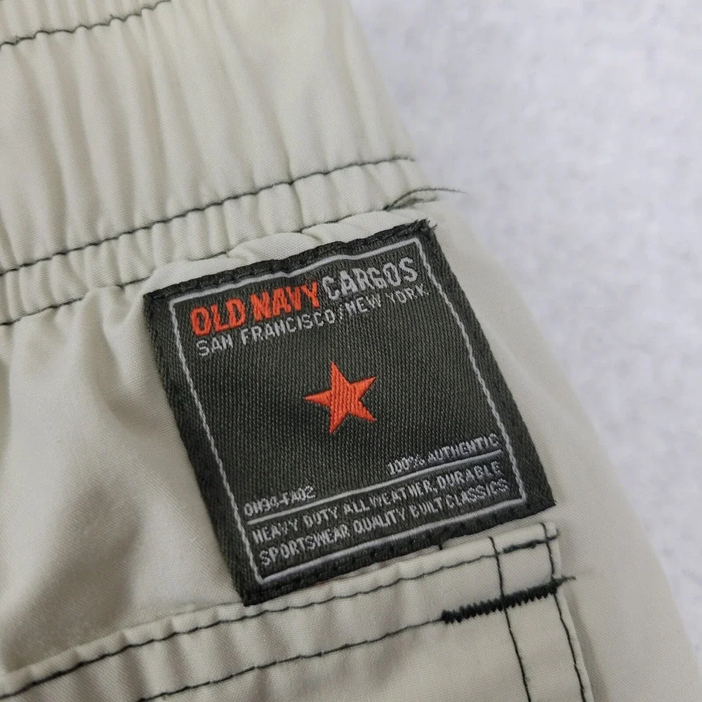 Old Navy All‎ Weather Cargo Shorts Boys 14 Beige Cotton Blend Outdoor Casual
